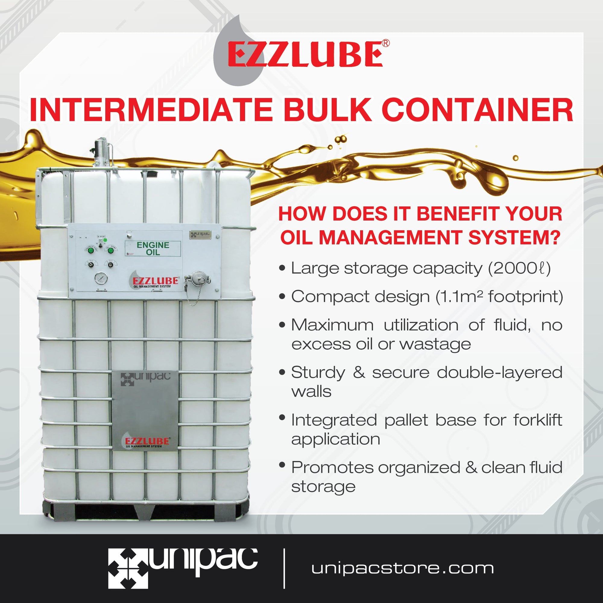 Streamline Your Oil Management with the EZZLUBE Intermediate Bulk Container