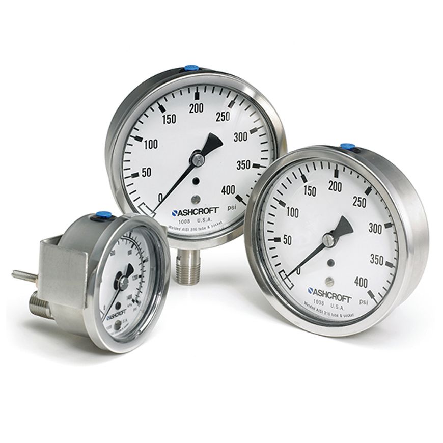1008, Stainless Steel Case Pressure Gauge