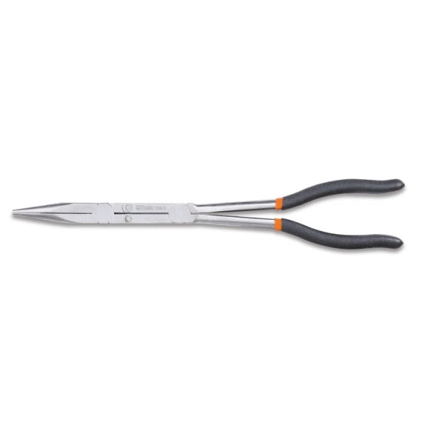 1009L/D - Extra-Long, Knurled Double Swivel Nose Pliers, Slip-Proof, Double Layer PVC Coated Handles
