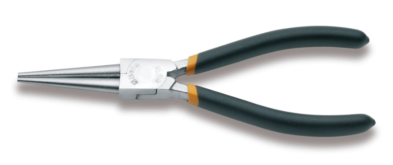 1010 - Long Round Knurled Nose Pliers, Slip-Proof, Double Layer PVC Coated Handles