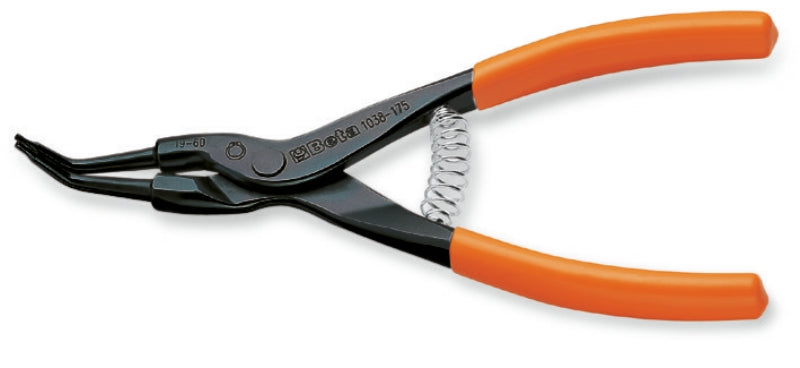 1037 - External Circlip Pliers, Bent Pattern, 45?, PVC-Coated Handles
