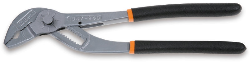 1047 - Slip Joint Pliers, Push Button Alignment