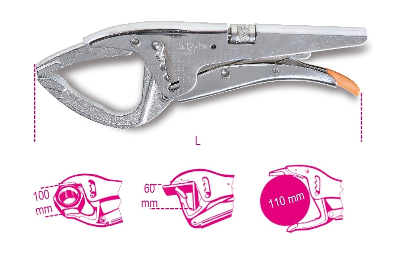 1051L - Large-Capacity Double Adjustment Self-Locking Pliers