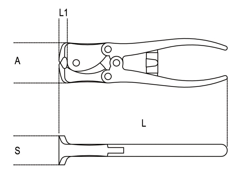 1092V - Toggle Lever Assisted End Cutting Nippers