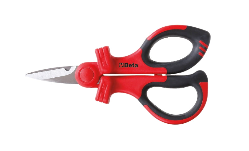 1128MQ - Electrician's Scissors, Stainless Steel Blades, with Microteeth