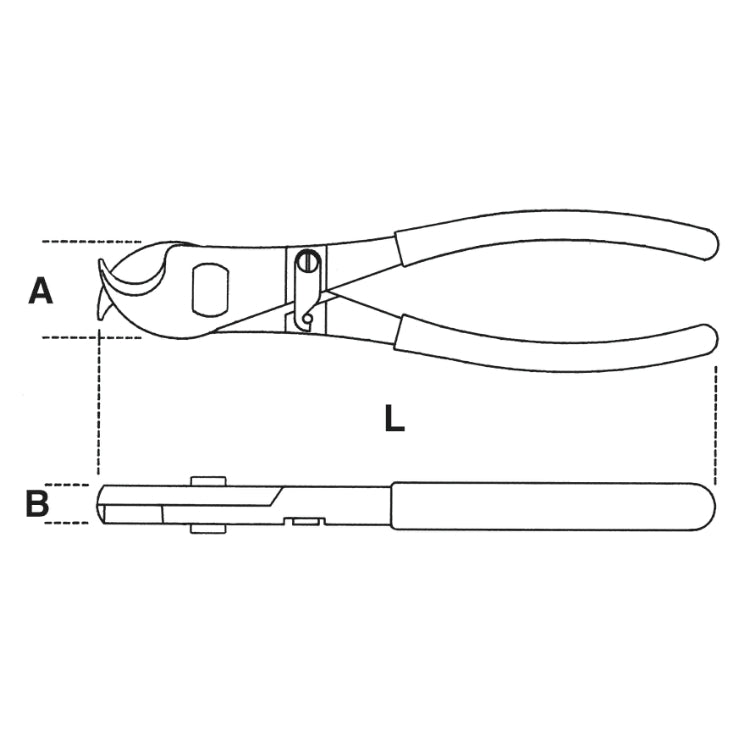 1132BM - Cable Cutters for Insulated Copper and Aluminium Cables, Bimaterial Handles