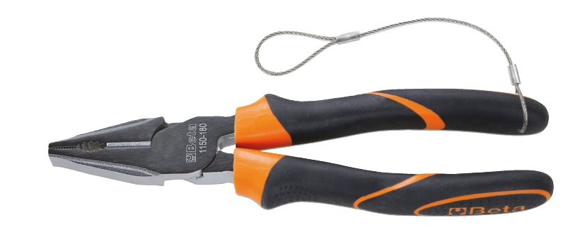1150BM-HS - Combination pliers bright chrome-plated, bi-material handles H-SAFE
