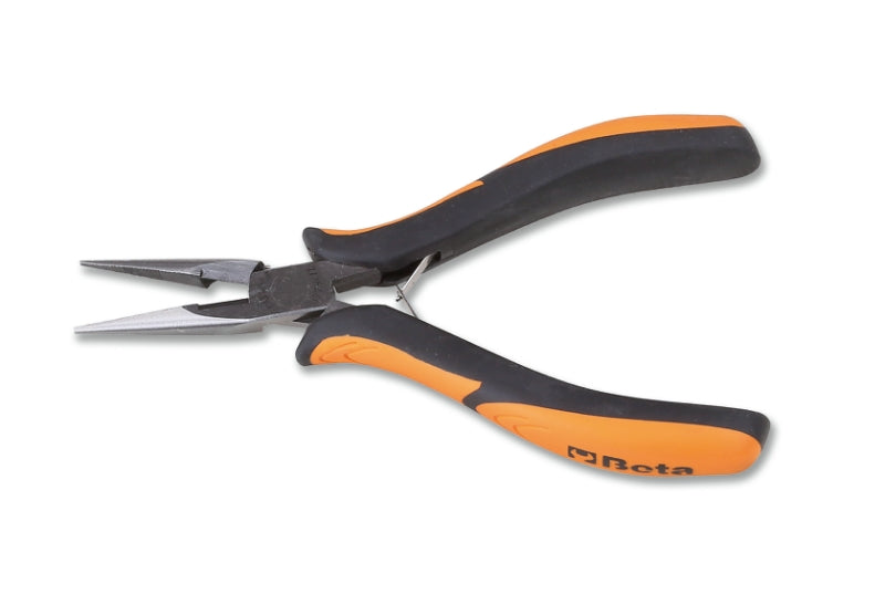 1177BM/Z - Half-Round Long Knurled Nose Pliers, Bimaterial Handles