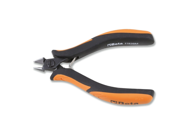 1182BM - Diagonal Semi-Flush Cutting Nippers, Slim Tips, Bimaterial Handles
