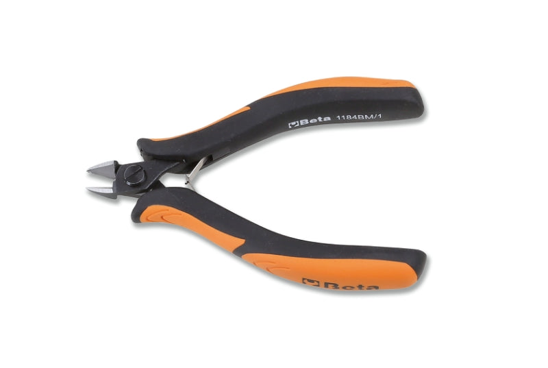 1184BM - Diagonal Flush Cutting Nippers, Rounded Tips, Bimaterial Handles