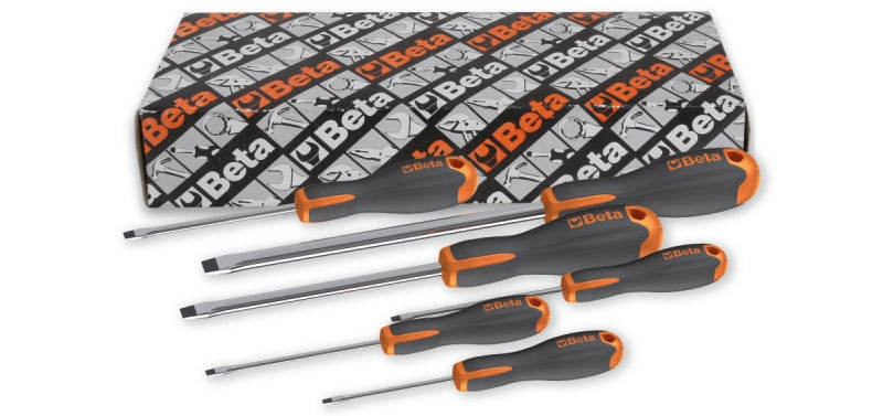 1201E/S6 - Set of 6 Screwdrivers for Slotted Head Screws (Item 1201E)