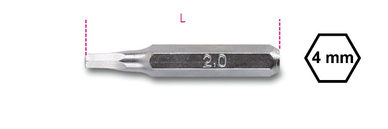 1256PE - 4-mm Bits for Hexagon Head Screws