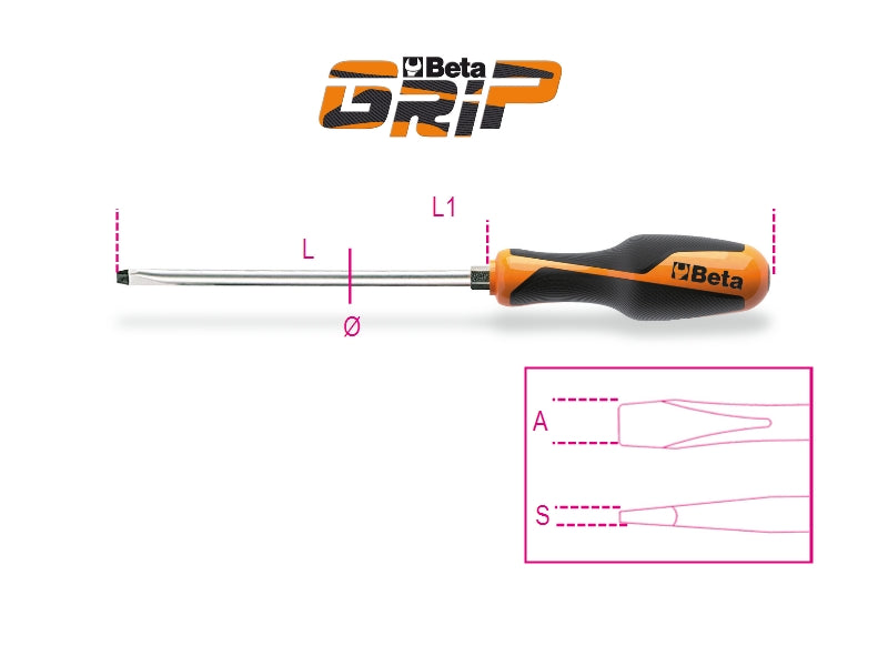 1260/S6 - Set of 6 Screwdrivers for Slotted Head Screws (Item 1260)