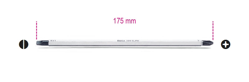 1281LPH - Reversible Screwdrivers for Slotted and Phillips Head Screws