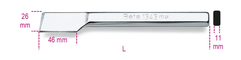 1343 - Flat Chisel with Side Cutter