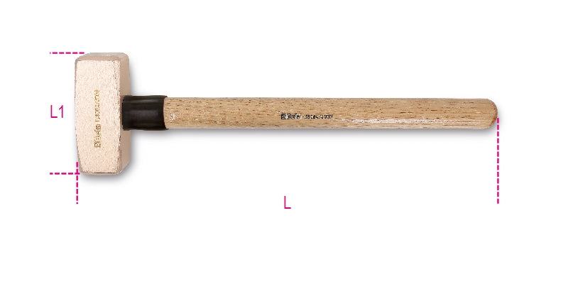 1380BA - Sparkproof lump hammers, wooden shafts