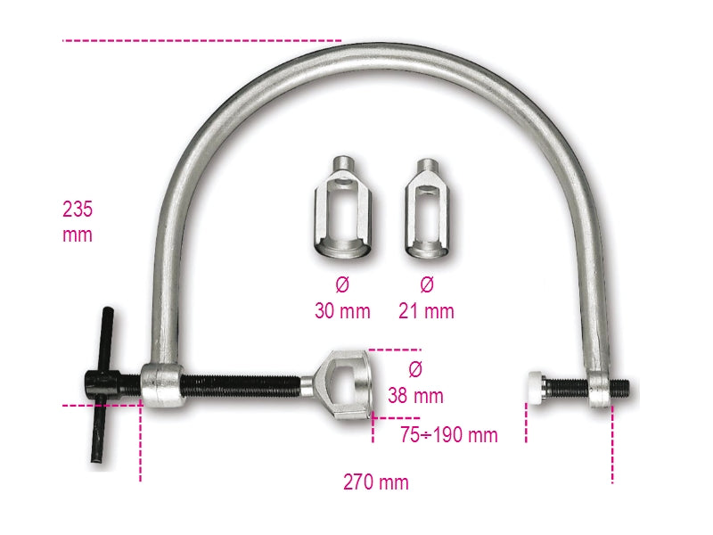 1452K - Valve Spring Compressor, with Three Flanges