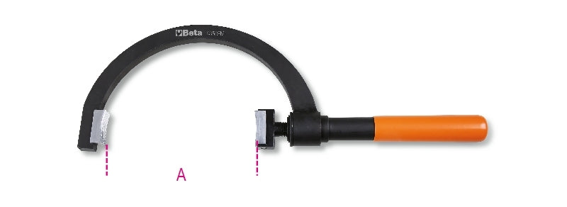 1485BPM - Half-Moon Tool with Aluminium Jaws for Locking Multi-Groove Pulleys