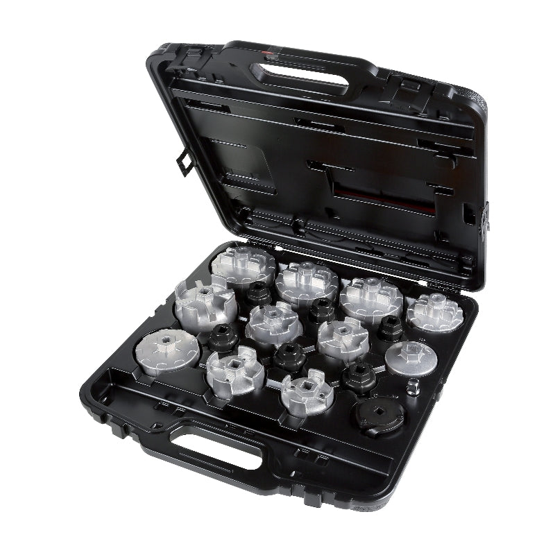 1493/C19 - Set of 18 Oil Filter Wrenches, Particularly Suitable for Asian Cars