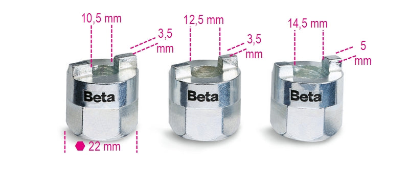 1557/S3 - Set of 3 Sockets for Shock Absorber Units
