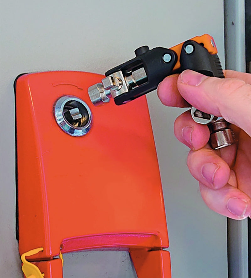 1600Q 10 - Eight-Way Wrench, with Articulated Joint, for Control Panel Operators