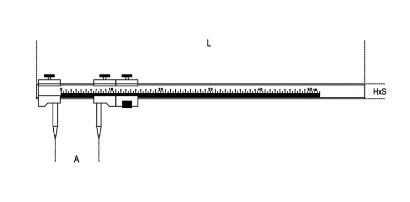 1680 - Trammels, Hardened Steel Body and Tips