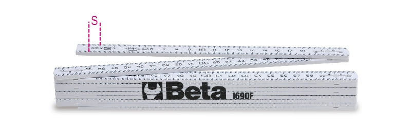1690F - Folding Ruler Made of Fibreglass, Precision Class III
