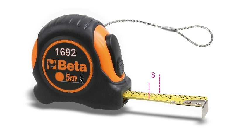 1692HS - Measuring Tapes, Shock-Resistant Bimaterial Abs Casings, Steel Tapes, Precision Class Ii H-Safe