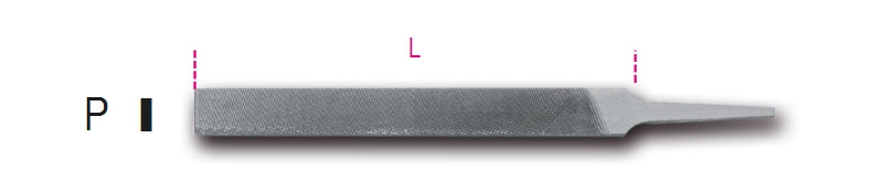 1718D...P - Rough Flat Files, Without Handles