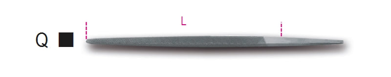 1718D...Q - Rough Square Files, Without Handles