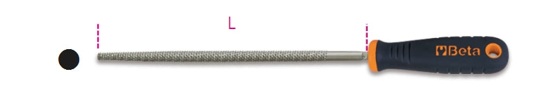 1719BM/RR - Round Rasp, Plastic Handle