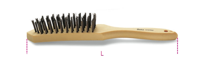 1737AC - Steel Wire Brush, 5 Rows, Wire ÃƒÆ’Ã‹Å“: 0.3 mm