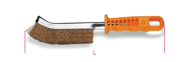 1737NX - Brake Shoe Cleaning Brush, Brassed Steel Wires, Wire ÃƒÆ’Ã‹Å“: 0.3 mm