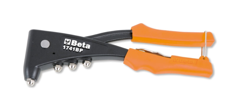 1741BP - Riveting Pliers Supplied with 4 Interchangeable Nozzles