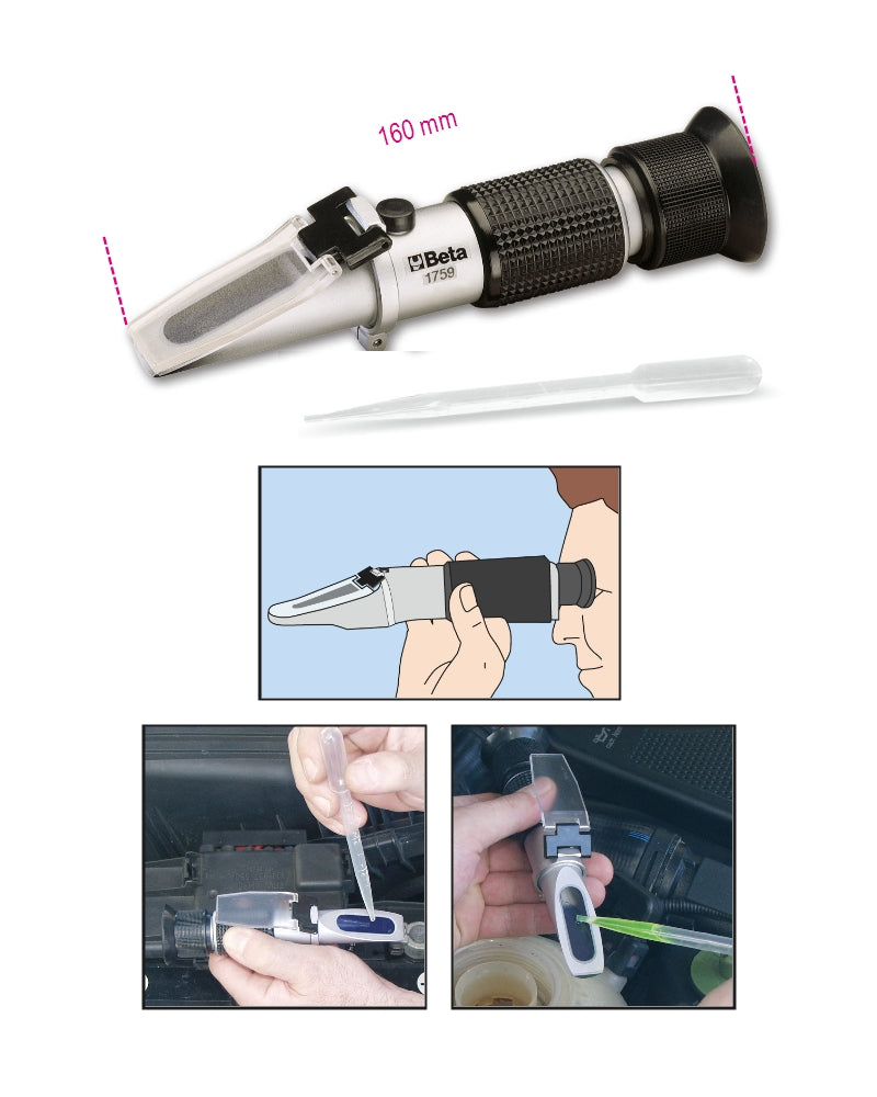 1759 - Optical Analyzer for Coolant, Battery, Windscreen and Adblue Fluids Supplied in A Hard Case