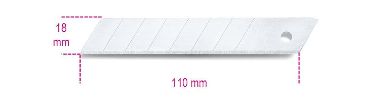 1771RI - 18mm Snap-Off Spare Blades (10 Pieces) for Utility Knives 1771, 1771Bm, 1771Hd