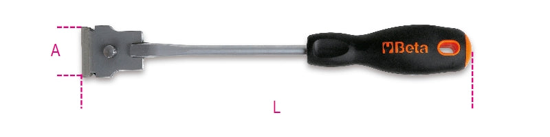 1774A - Multifunction Scraper, Bimaterial Handle