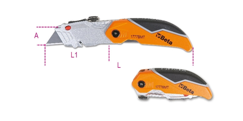 1777BMT - Foldaway Knife with Trapezoidal Blade