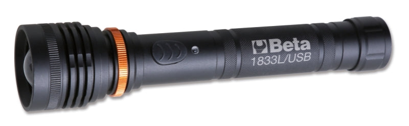 1833L/USB - High-Brightness Led Torch, Made of Sturdy Anodized Aluminium, Up to 1,200Lumens