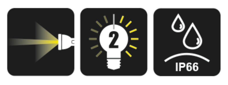 1833XL - High-Brightness Led Torch, Made of Sturdy Anodized Aluminium, Up to 1,500Lumens