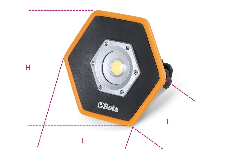 1837C - Rechargeable Led Spotlight for Building Yards