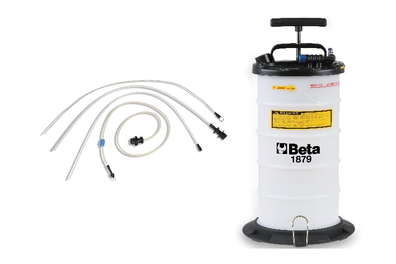 1879 - 9.5 l manual/pneumatic operation fluid extractor