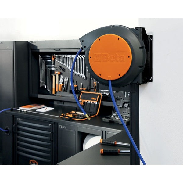 1900S - Automatic hose reel, shockproof plastic body, for air or water