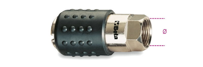 1917F - Universal Ball Quick Couplers, Shockproof Rubber