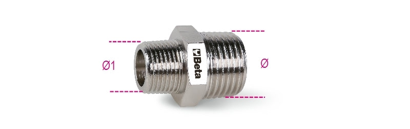 1918R - Reducing Nipples with Tapered Threads (BSPT)