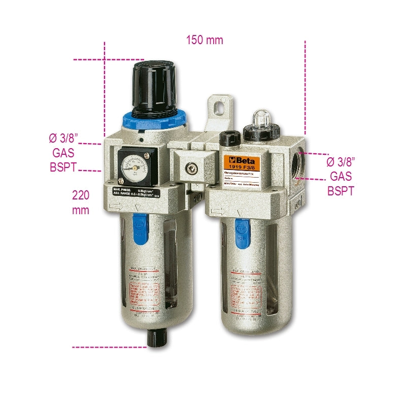 1919F3/8 - Filter-Regulator-Lubricator