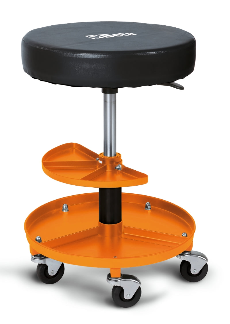 2250-O - Heavy Duty Swivel Creeper Seat with Tray