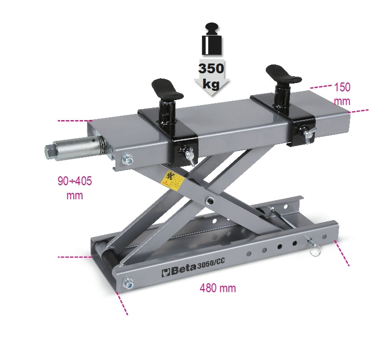 3050/CC - Chock Cradle Centre Stand for Custom, Enduro, Cross, Scooter Motorcycles