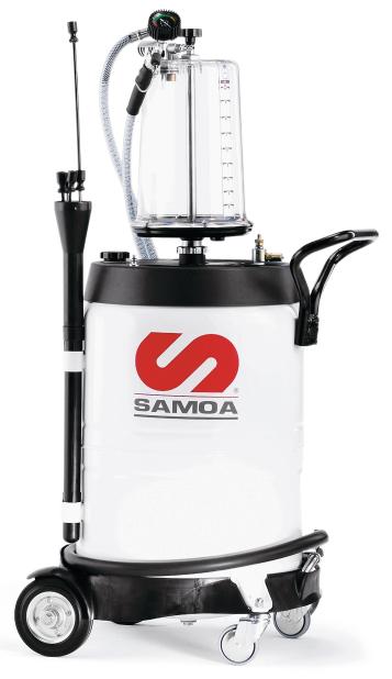 Samoa 372100 Mobile Waste Oil Suction Unit, with transparent chamber 10 litres.;