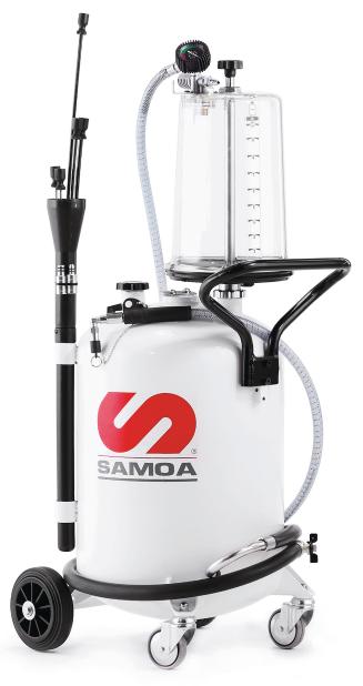 Samoa 373100 Waste Oil Extractor c/w Transparent Suction Tank, Capacity 70 lt tank;